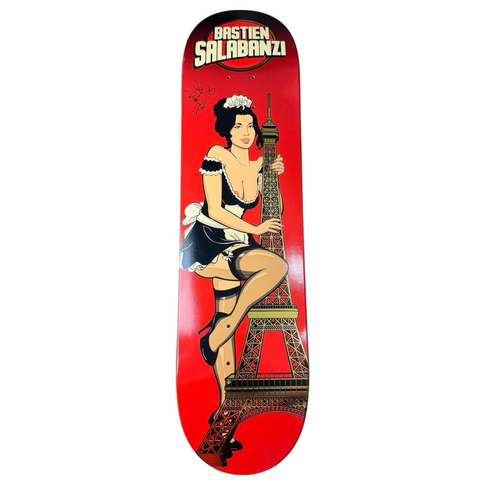 SIGNED Primitive Bastien Salabanzi Eiffel Tower Paul Rodriguez Skateboard Deck